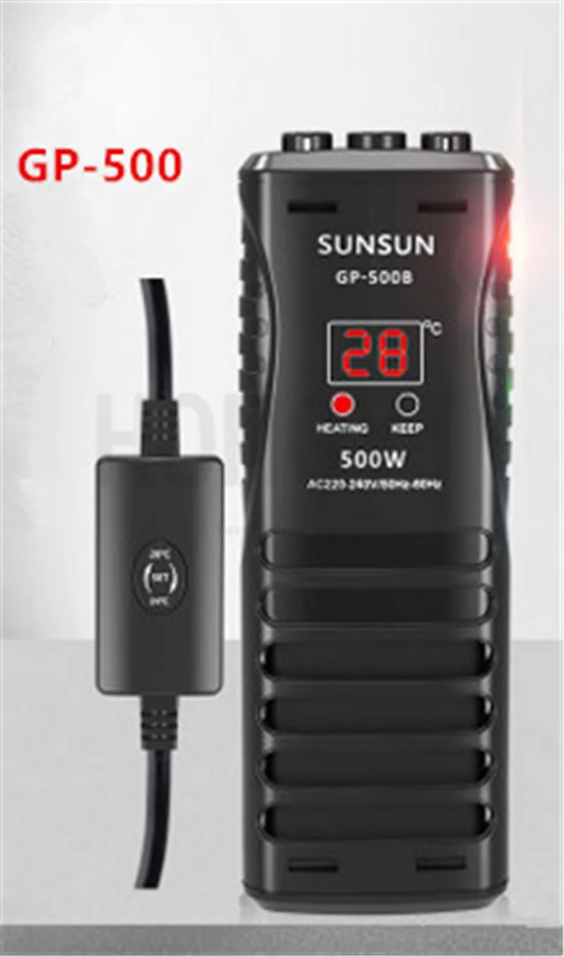 SUNSUN 1 шт. 220-240 В GP-50/100/300/500/800/1000 PTC обогреватель для аквариума автоматическая постоянная температура Взрывозащищенная грелка - Цвет: GP-500