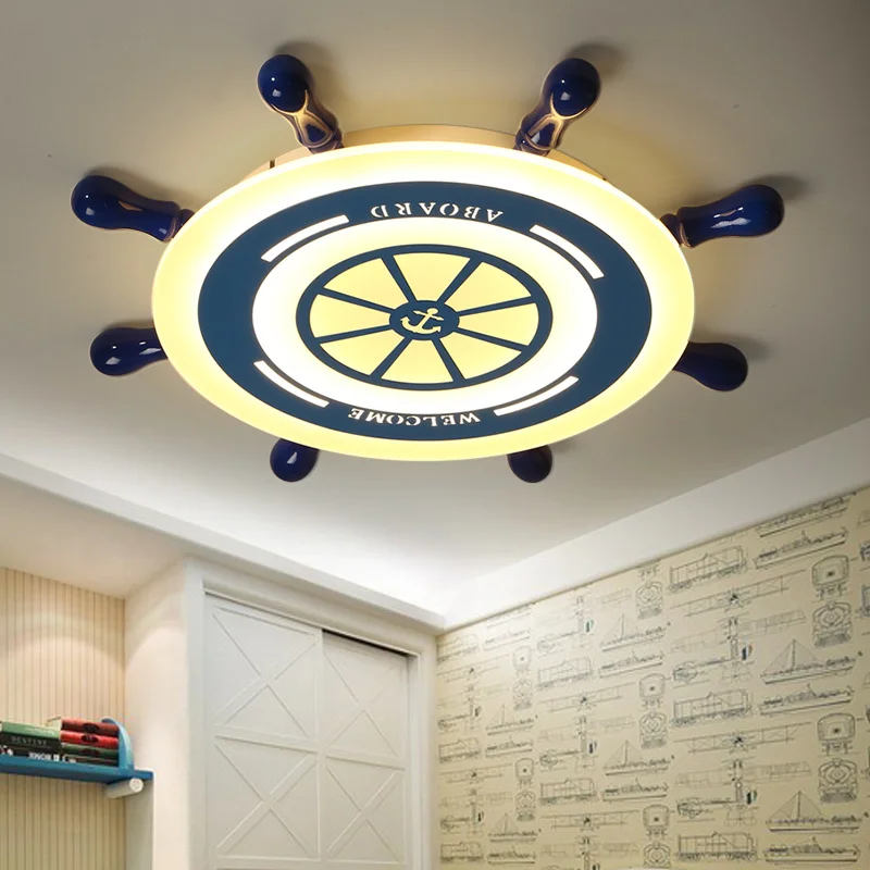 

kids room led ceiling lights modern Pirate Ship design Simplicity protect eyesight Children room ceiling lamp lampara techo