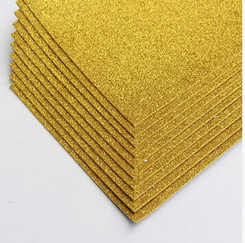 20*30 см клейкая блестящая губчатая бумага EVA, поролоновые бумажные листы для детского сада, сделай сам, бумага для рукоделия, вспененные листы EVA с наклейкой - Цвет: gold as picture