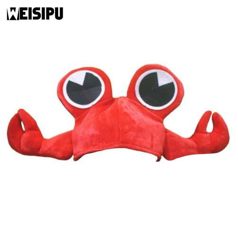 

1 pcs Xmas Christmas Funny Cute Red Crab Hat Party Costume For Free Size Gift Present