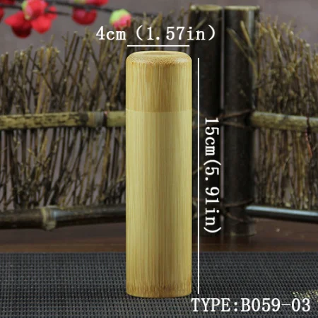 Мини бамбуковая коробка для хранения чая герметичная с крышкой винтажная баночка для специй деревянная подставка для ароматических палочек дорожные бутылки - Цвет: 15cmB05903