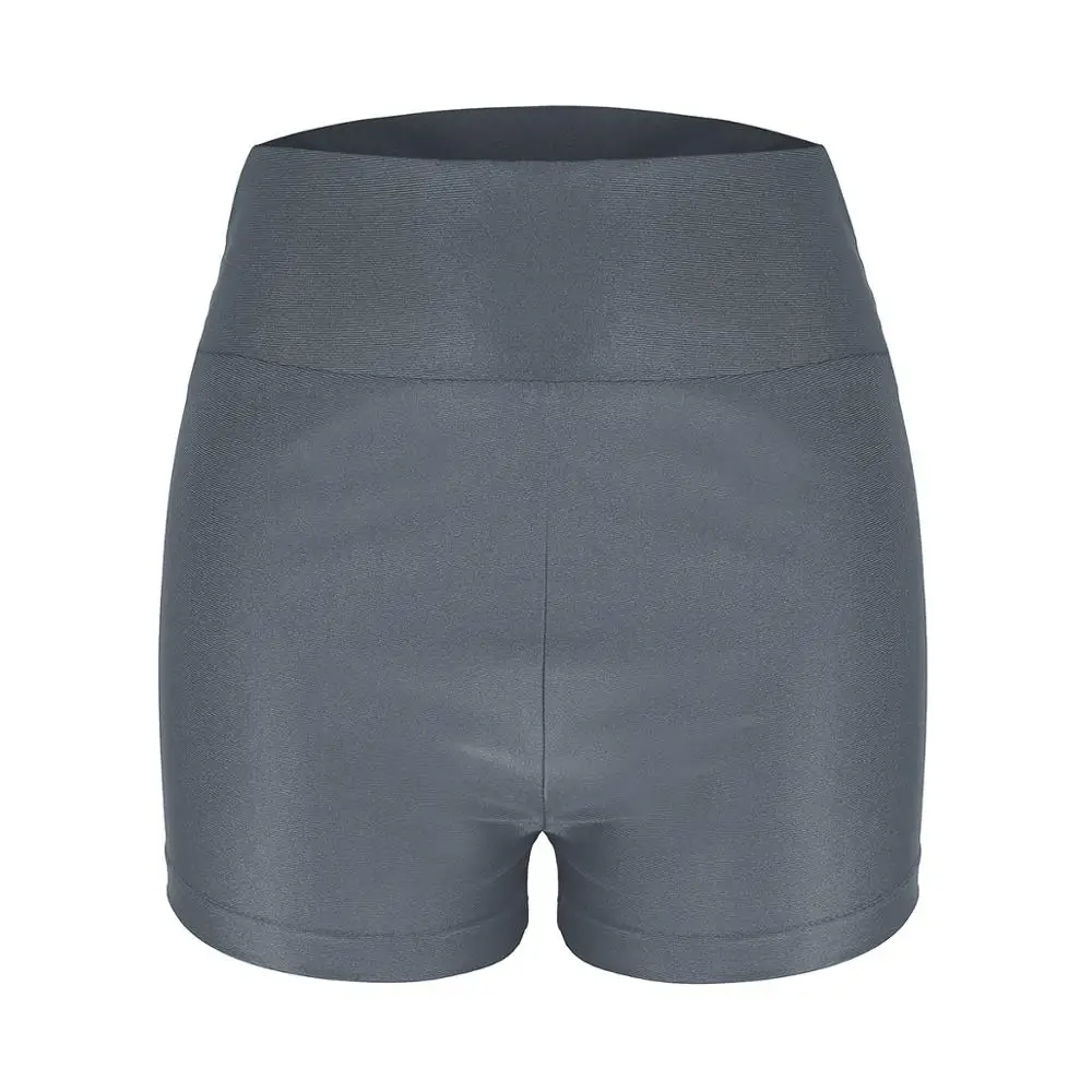 Сексуальные горячие дышащие эластичные шорты с широким поясом Спортивная одежда для женщин спортивные шорты для спортзала высокая Талия Короткие брюки шорты для йоги - Цвет: Gray
