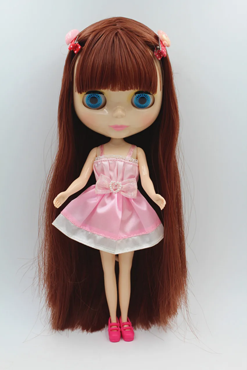 

Blygirl Doll Brownish red hair Blyth body Doll Fashion can change makeup