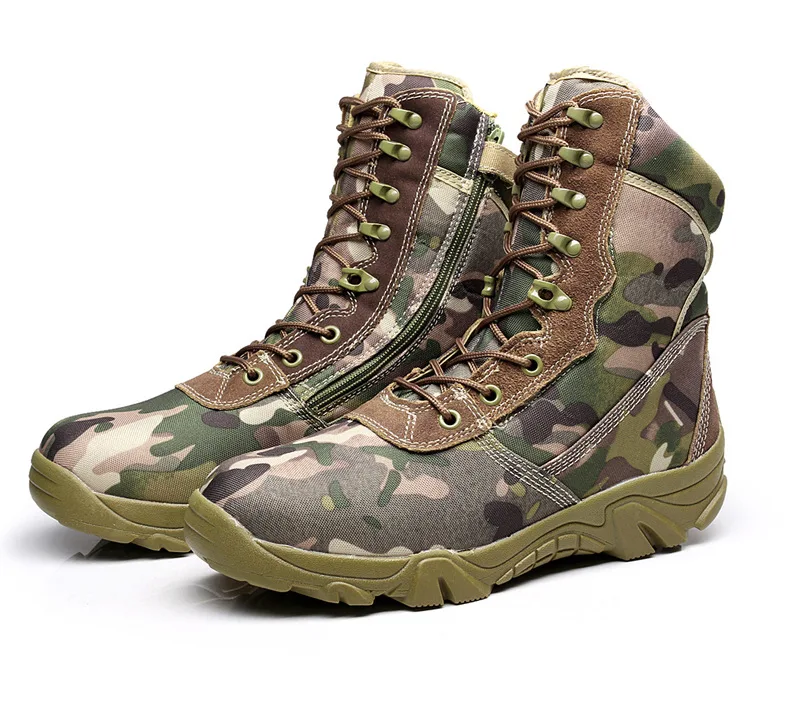 Осенние камуфляжные уличные ботинки; мужские армейские тактические ботинки; обувь для пеших прогулок; спортивная Рабочая обувь; обувь для альпинизма