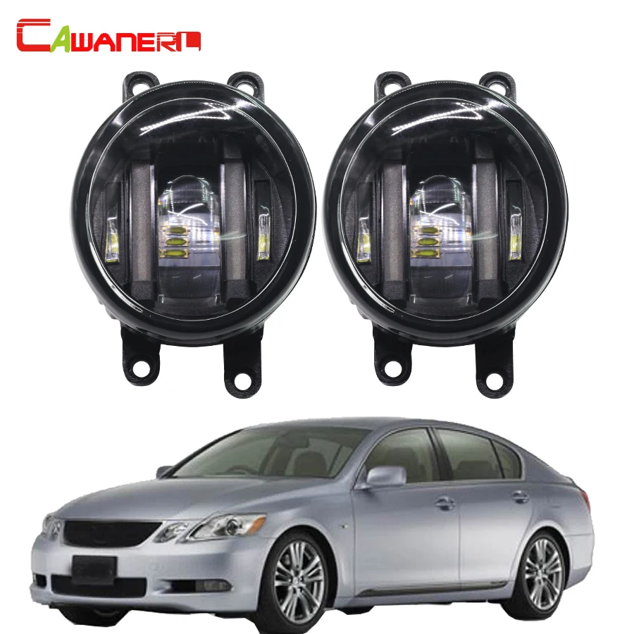 

Cawanerl 2 Pieces Car LED Fog Light White Daytime Running Lamp DRL 12V For Lexus GS 450h GS450h (GRL1_, GWL1_) 2012 Onwards