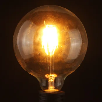 

LED Filament Bulb 8W E27 Vintage Edison Filament Warm White Globe COB LED Light Antique Retro Vintage Glass Bulb Lamp 220-240V