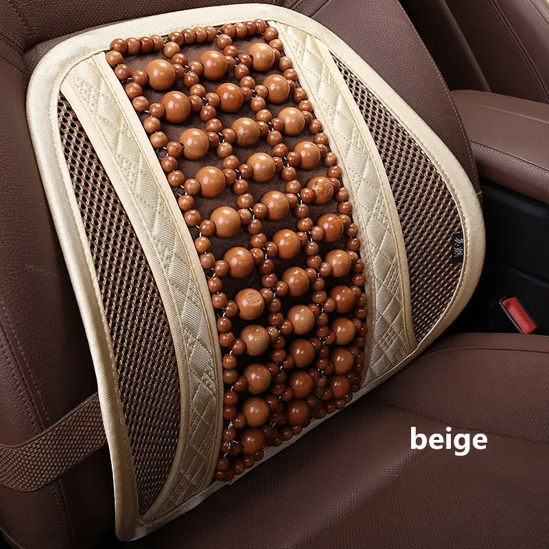 wooden bead of lumbar cushion seat back cushion breathable waist