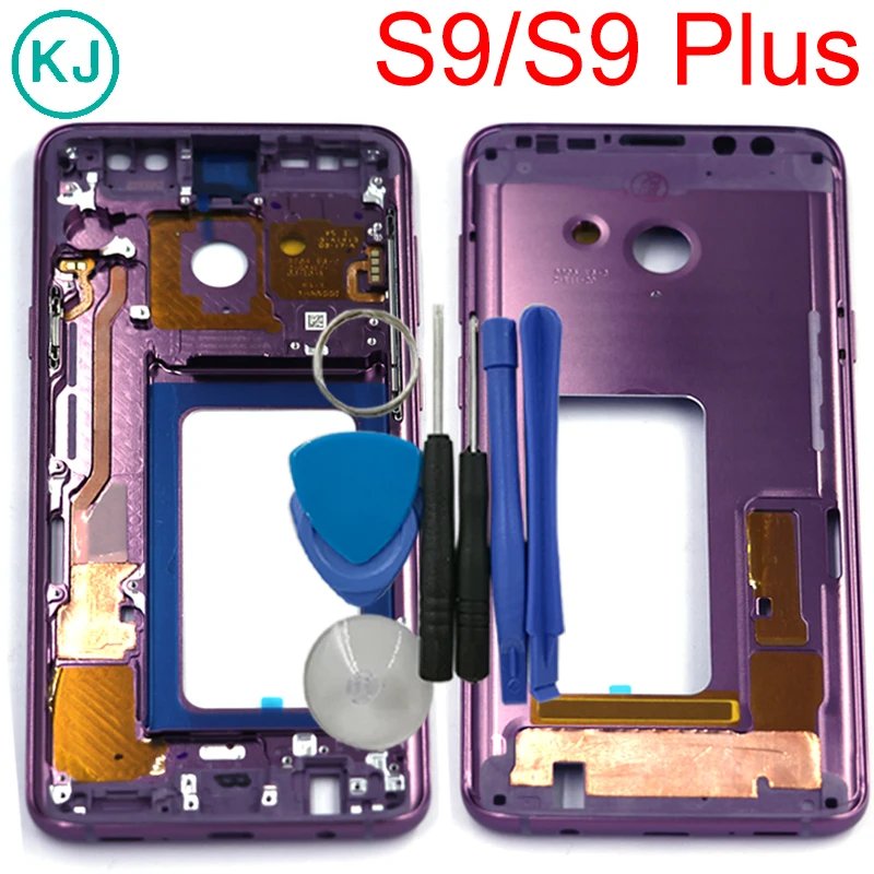 

Rear S9 Plus Middle Frame For Samsung Galaxy S9 Plus S9+ G960 G960F G965 G965F Metal Mid Plate Housing Bezel Chassis