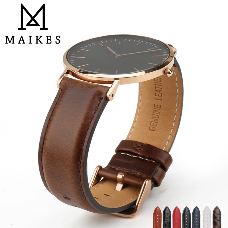 Aliexpress.com : Buy MAIKES Genuine Leather Watch