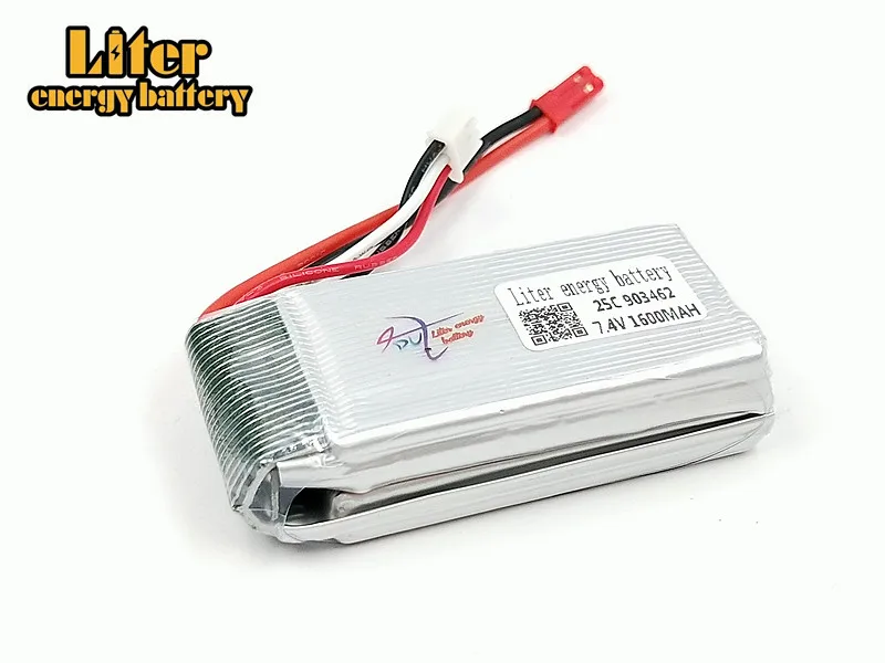 7,4 V 1600 mAh 903462 25c литиевых WLtoys V913 L959 L202 Yi TY923 Huajun HJ817 HJ816 Lipo литий-полимерный аккумулятор 7,4 v lipo 2 s