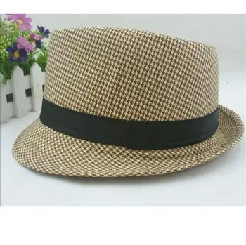 

2019 New fashion Boys Fedoras baby cap dicer top fedora hat