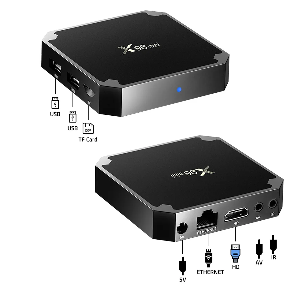 

2.4GHz WiFi HD 4K Media Player Set top Box Android 7.1 TV Box Mini Box TV Amlogic S905W 1+8G 2+16G Bluetooth Support tv box