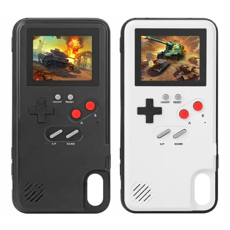 

Full Color Display Retro Game Console Build-in 36 Games Handheld Game Player Phone Protective Cover for iPhone XS Max Case