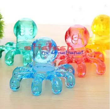 

by dhl or ems 500 pcs hot sale Portable Crystal massage Handheld Octopus Massager For Relieving Neck Abdomen Back Muscle Pain