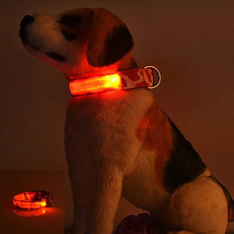 1 PC LED Lights Dog Collar Waterproof Flash Night Keep Dog Safety