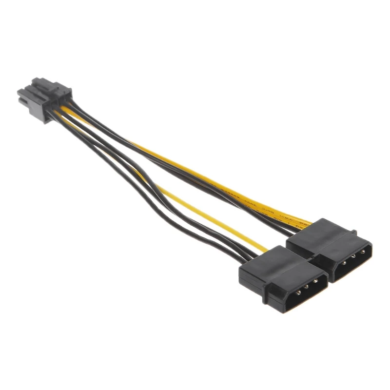 8 Pin PCI-E Express PCIe до 2 Molex LP4 4 контактный конвертер адаптер питания