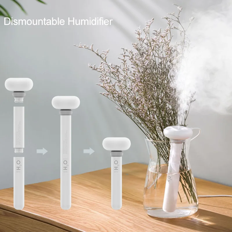 

Portable USB White Dismountable Air Humidifier for Home Office Aromatherapy Diffuser Mist Maker Ultrasonic Humidifiers Diffusers