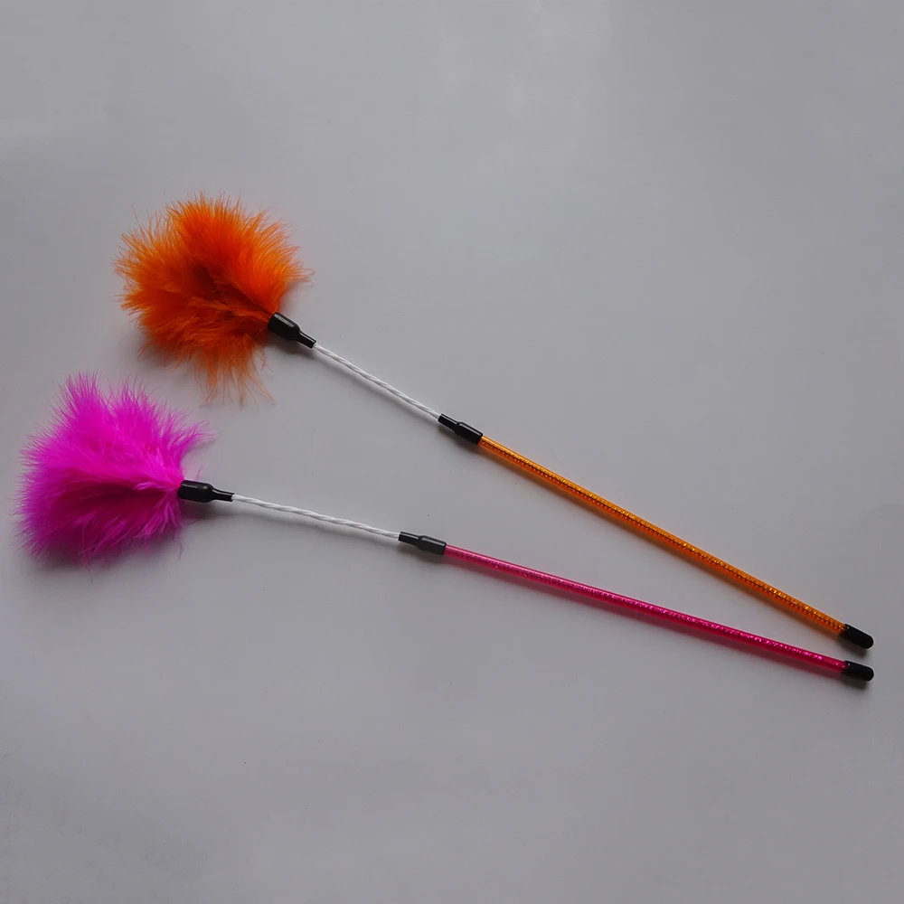 6pcs/lot Feather Cat Toy Teaser Stick Pet Playing Toys For Cats Kitten