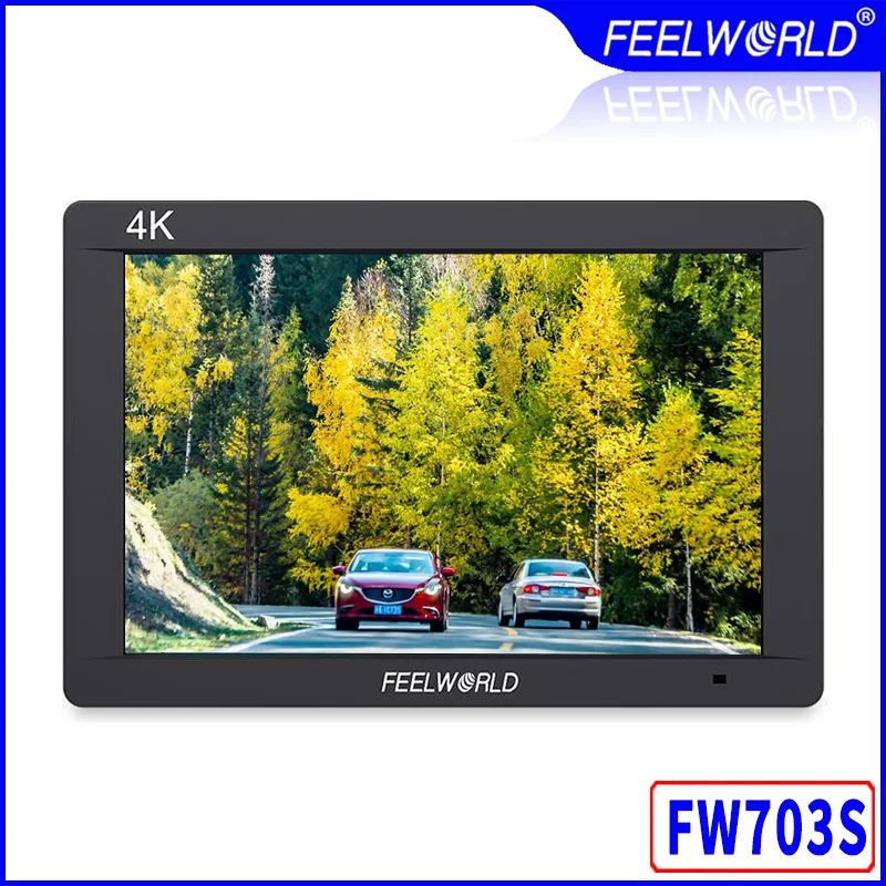 Feelworld FW703 3G SDI 4K HDMI DSLR Monitor 7-inch LCD IPS Full HD 1920x1200 Portable on camera field monitor for camera rig
