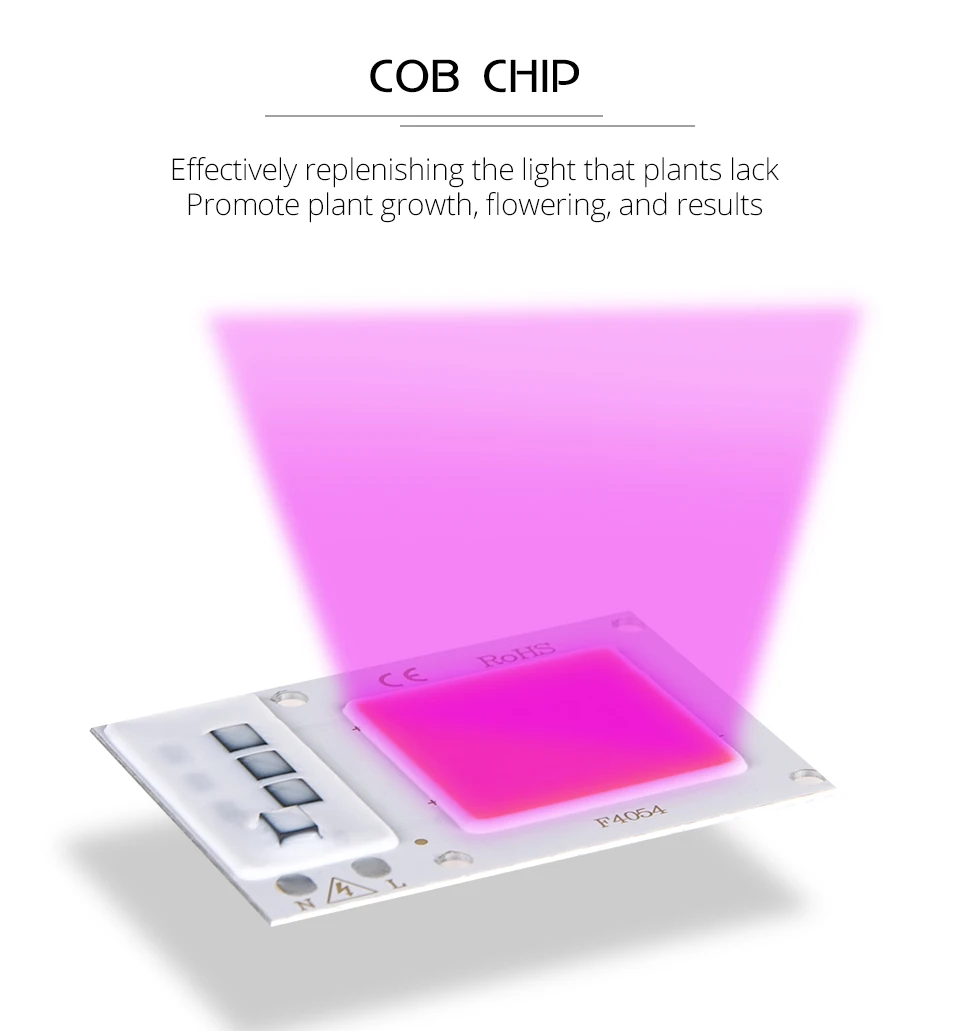 1pcs LED Phyto Lamp 10W 20W 30W LED Grow Light Chip Full Spectrum 110V 220V (6)