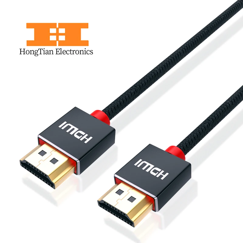 HDMI кабели Male-Male HD 1080P 3D Высокоскоростной Позолоченный разъем для Xiaomi проектор PS4 ТВ HD lcd HD tv xbox 360 ps3 - Цвет: Черный