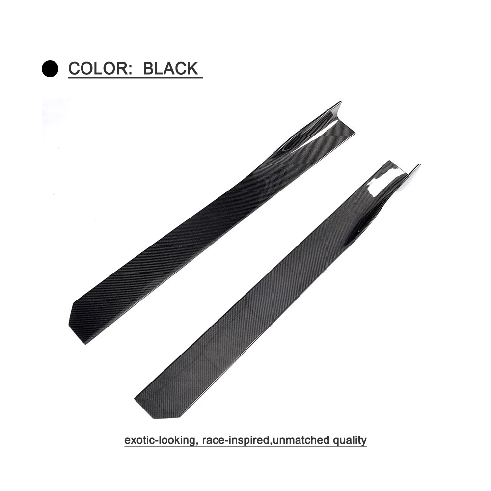  Universal Carbon Fiber Auto Side Skirt Apron Extension Design for BMW M2 M3 M4 F30 G30 Sedan Coupe 