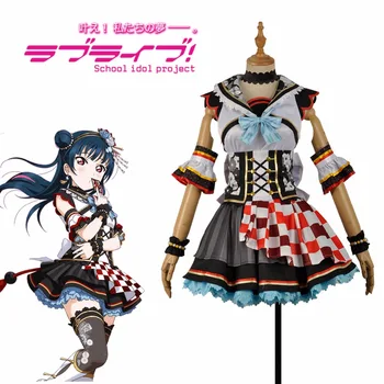 

[STOCK] 2018 Anime Love Live Sunshine! Aqours Tsushima Yoshiko Taisho Kimono Cosplay Costume For Halloween Free Shipping New.