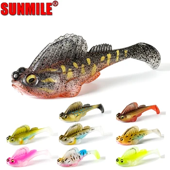 

SUNMILE Fishing Soft Lure Lead Head Jig With Mustad Hook DARK SLEEPER 75mm/14g Swimbaits Wobbler Lure for Pike Bass Perch
