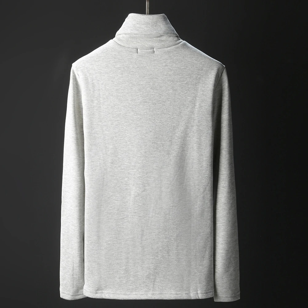 Under shirt England Style turtleneck men's Sweters gentleman winter Slim Pullover Warm shirt Cotton T-shirts thermal underwear (14)