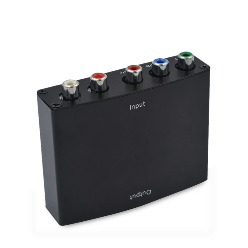 Elitooop 5 RCA Ypbpr компонент к HDMI HDTV Видео Аудио конвертер адаптер|Кабели VGA| |