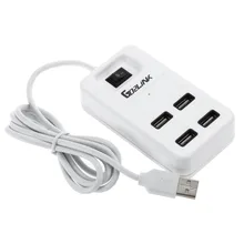 Go2linkK горячей USB HUB Premium 4 Порты и разъёмы USB Hub вцв передачи данных для iMac, MacBook, компьютеров и ноутбуков