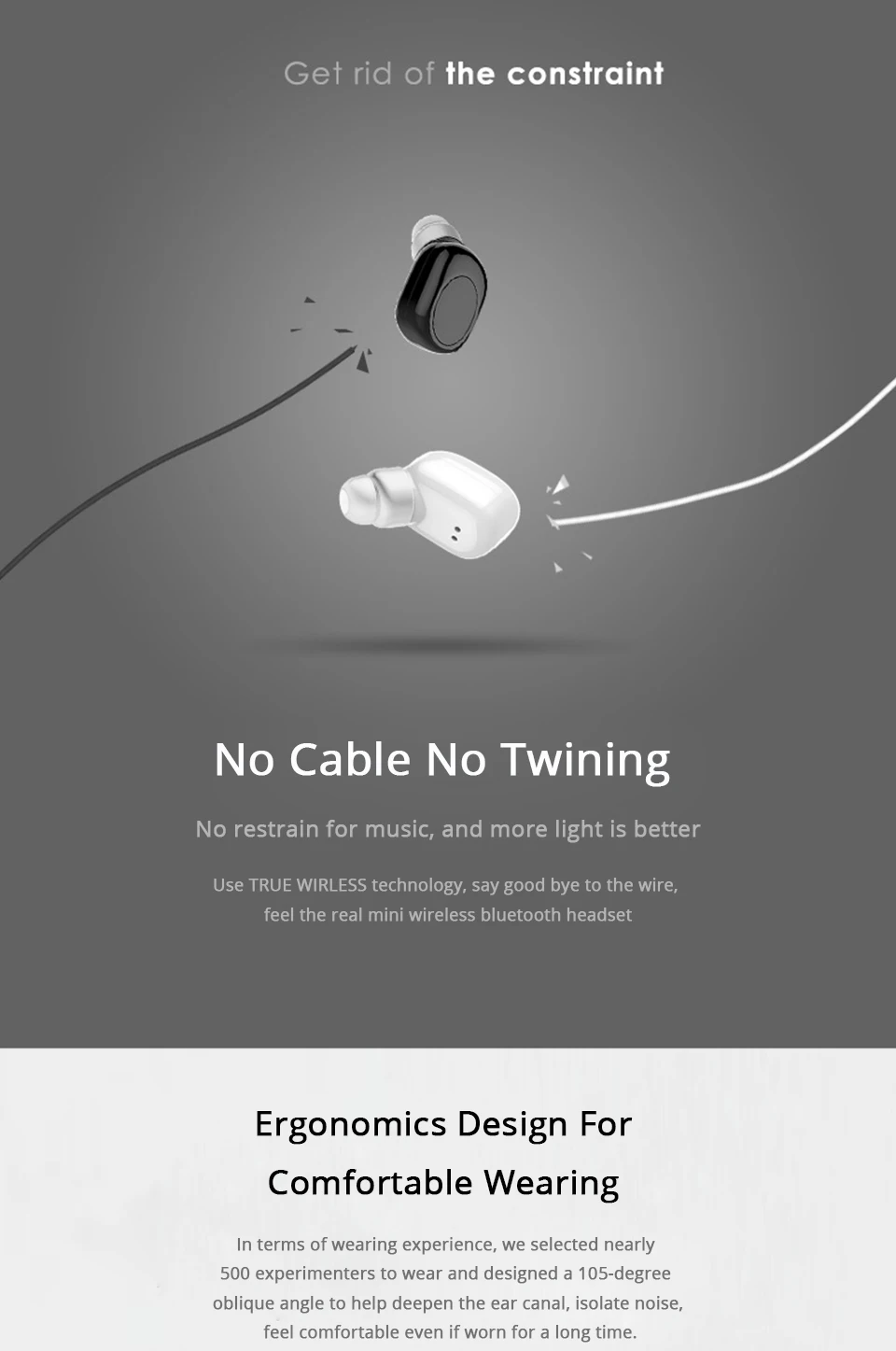 Bluetooth Earphones With MIC Wireless Headset Earbuds Mini Wireless In Ear Earpiece Bluetooth Earphone Noise Canceling (16)