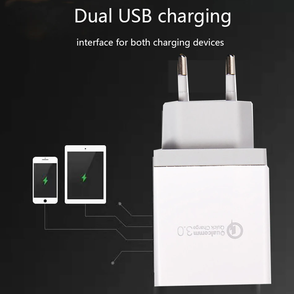 Fiuzd USB Charger for Huawei P10Huaweimax mate 20X P20 P10 Pro lite Nova 4e  Fast Phone Charger for  iPhone Xs X 8 7 Tablet 4 Port Desktop QC 3.0 Charger12