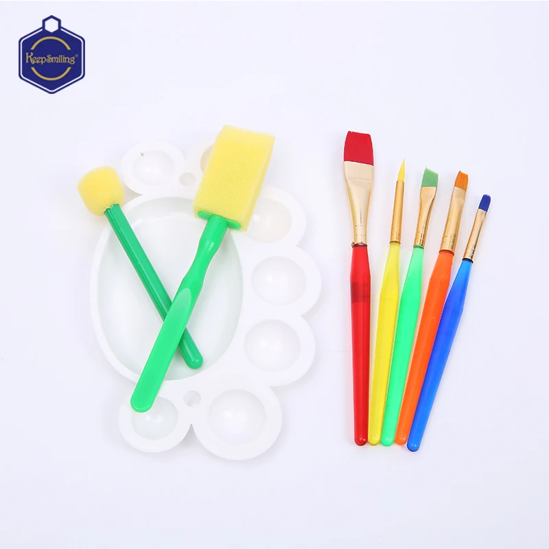 Keepsmiling Children 's painting tools candy color DIY brush sponge