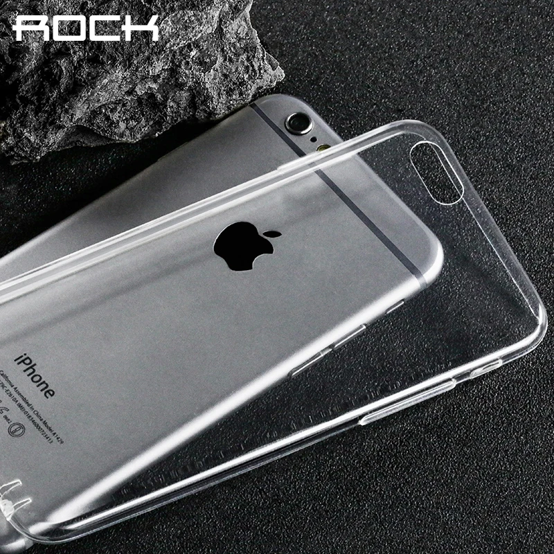ROCK Ultrathin TPU Case For iPhone 6 plus 5.5''Transparent Soft Clear Slim Jacket shell phone cover case Clearance 49% |