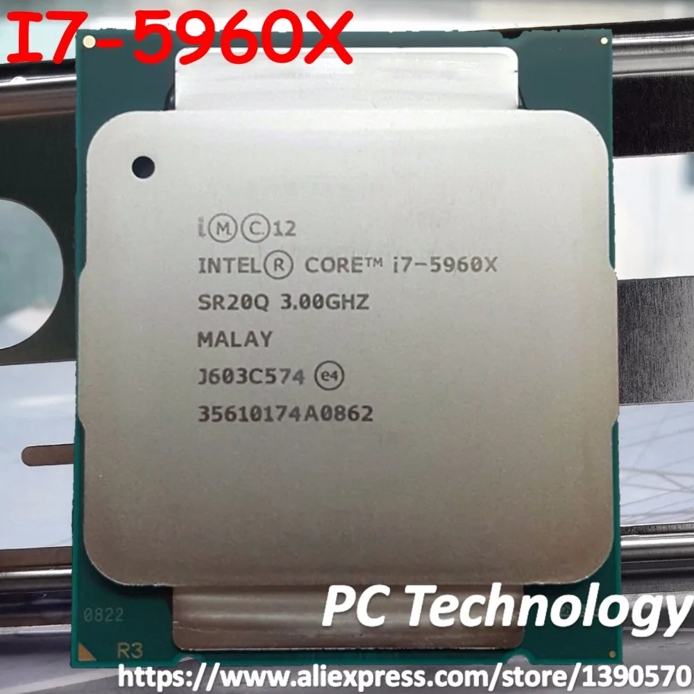 Оригинальный процессор I7 5960X Intel Xeon с 8 ядрами 3 00 ГГц 20 МБ 22 нм 5960 X 1 год гарантии