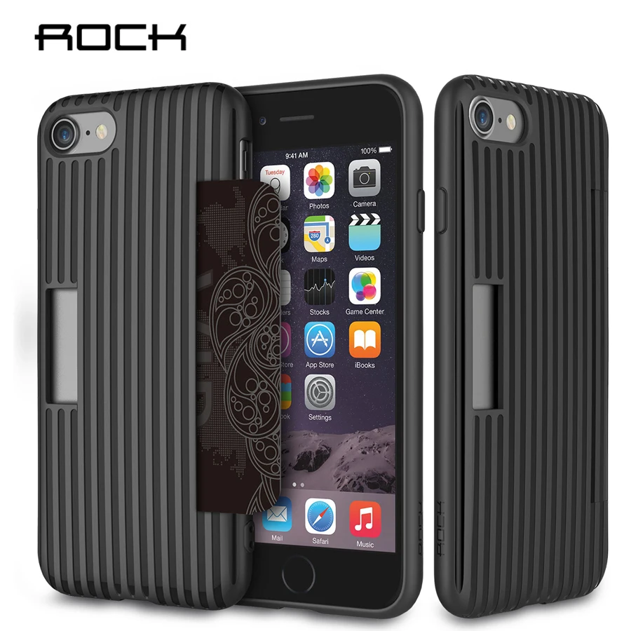 2016 NEW ROCK for iphone 7 case Cana TPU soft Phone iPhone 7/ plus Card Slot |