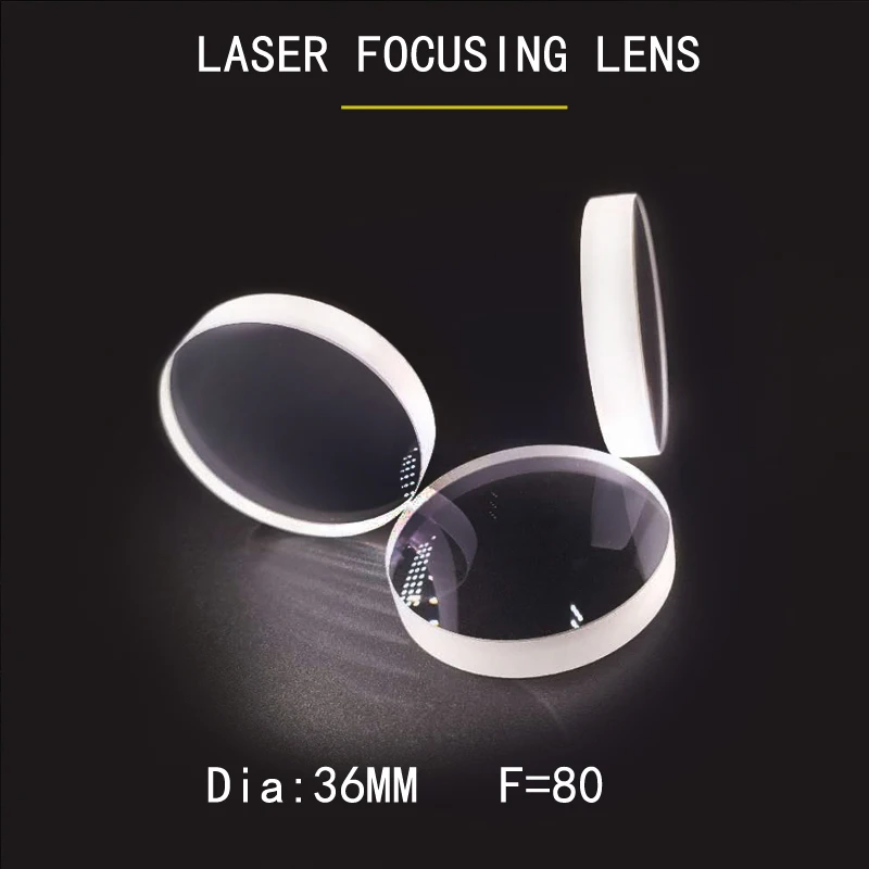 Weimeng welding machine focus lens 36*6mm F=80 H-K9L material 1064nm AR Plano-convex shape For Engraving Cutting Machine Parts |