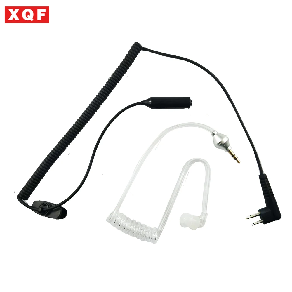 

XQF 2 Prong Tube Headset Winding Earpiece MIC for MOTOROLA CP200 GP88 PR450 EP450 GTX GTI HYT TC-500,TC-600,TC-700,TC-610 Radio