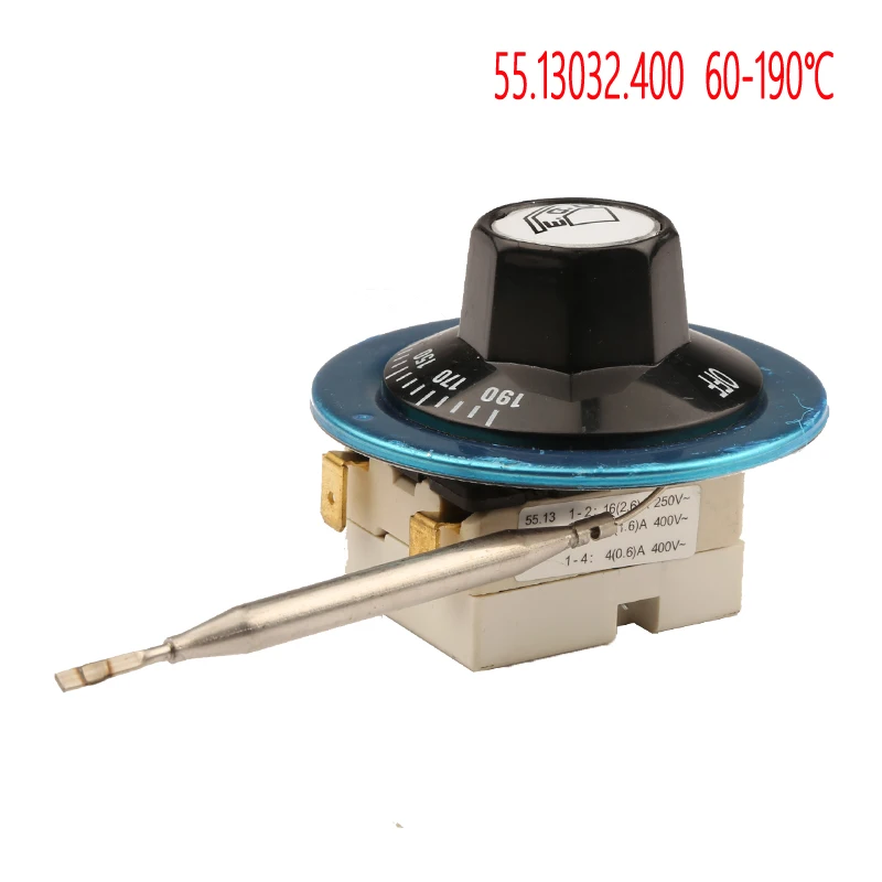 Ego 55.10639.800 monophasé Friteuse Thermostat avec shaft commutateur 90-185 ° c 16a