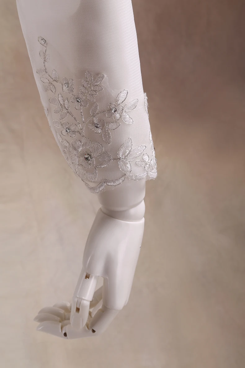 Белый болеро шнурка женщин свадебное куртки свадебные аксессуары