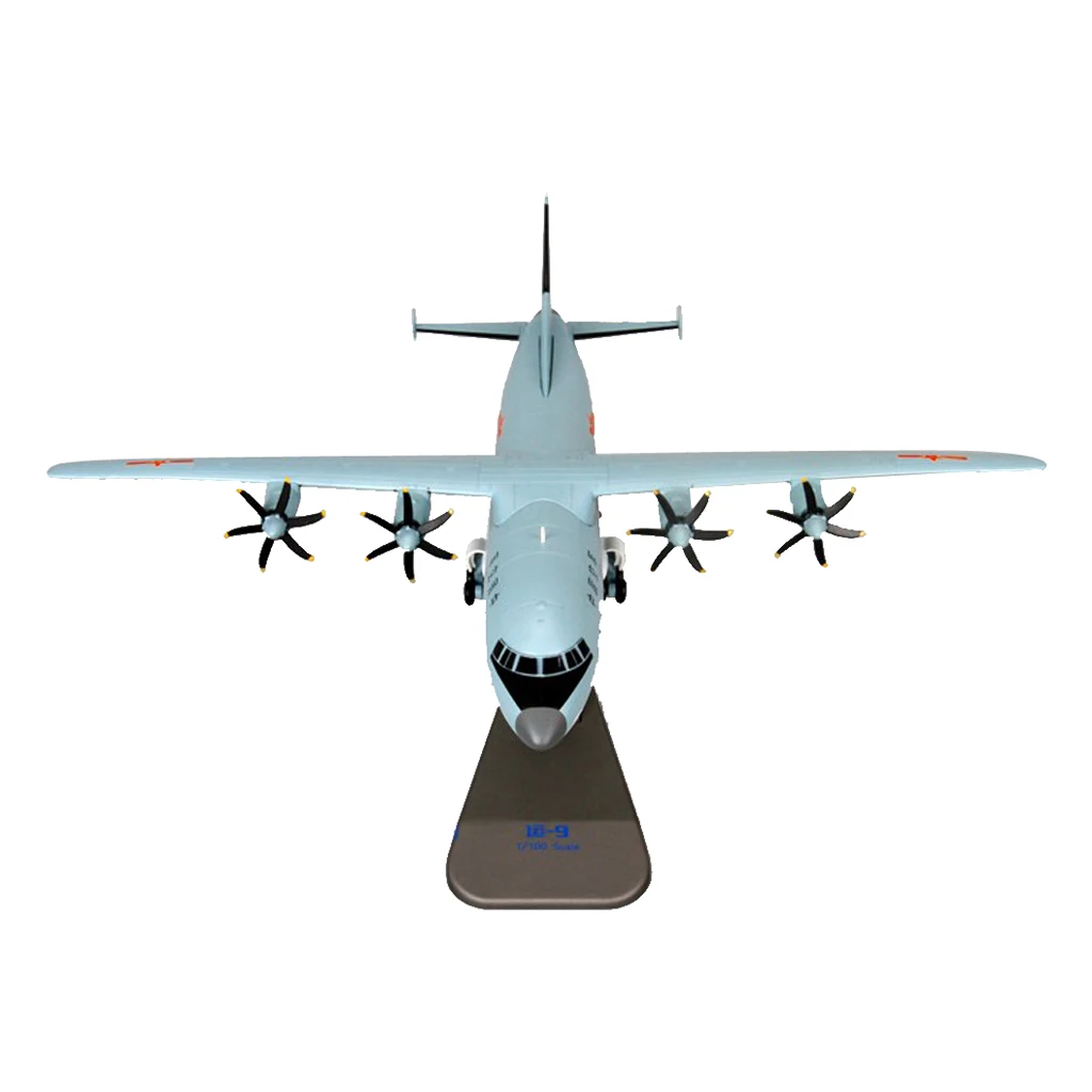 1:100 Scale Airplanes Airforce Shaanxi Y-9 Aircraft Diecast Models 350x190x350mm