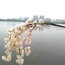 

135cm Real Touch Hydra artificial Japanese cherry blossoms fake decorative flowers for wedding new home 3 colors