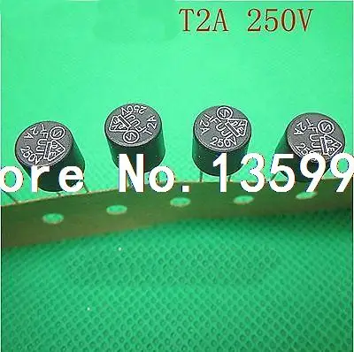 

20 pieces 250V 2A Cylindrical 7.5x7.5mm Radial Leads Slow Blow Micro fuses