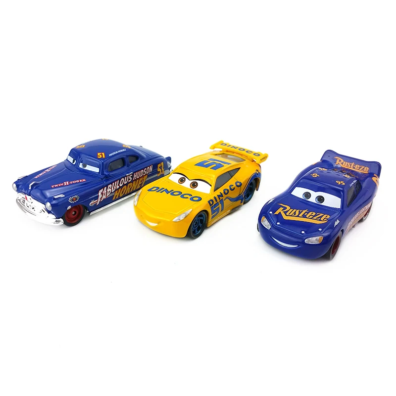 Дисней Pixar тачки Сказочный Маккуин Хадсон Хорнет &amp Dinoco Круз Рамирез Diecast