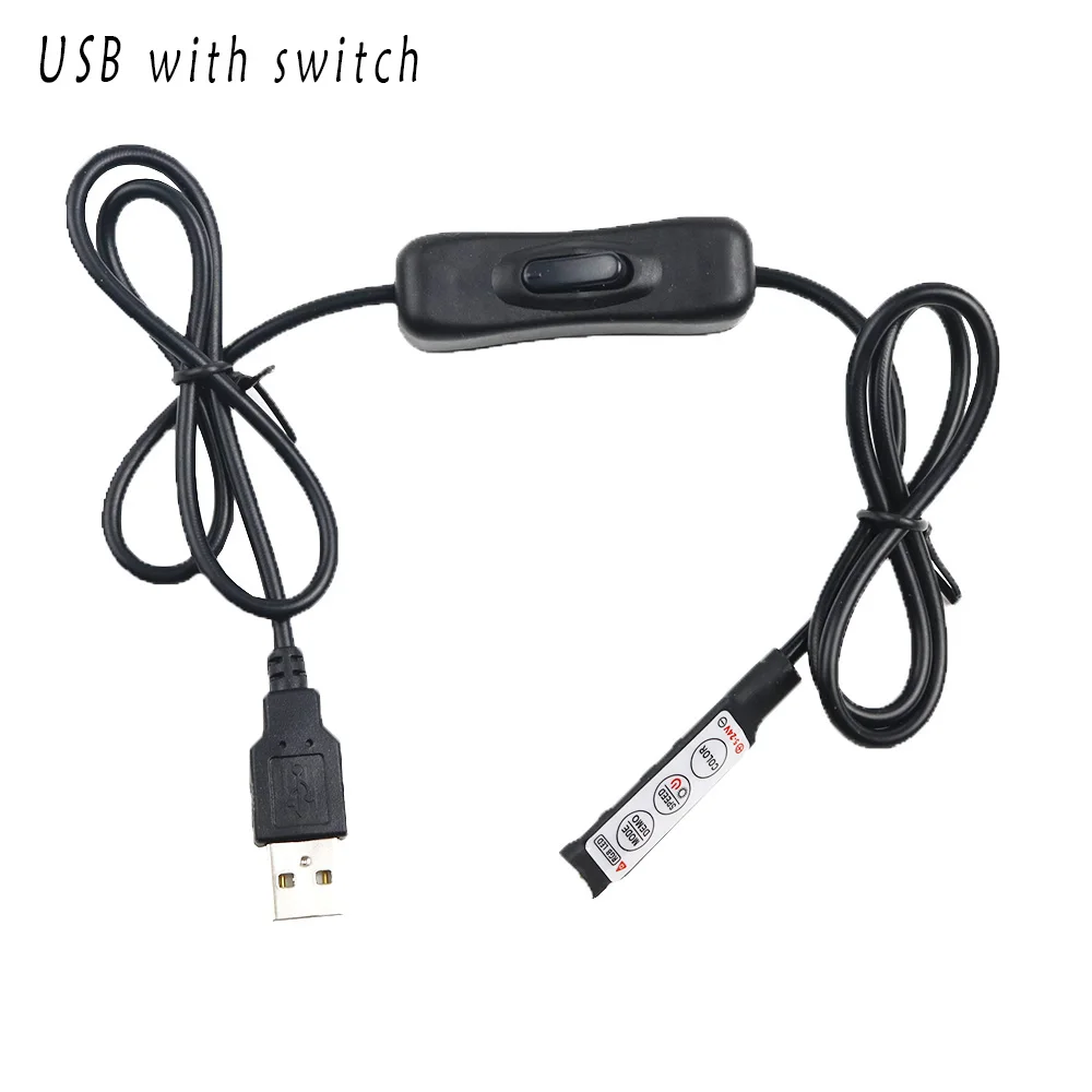 USB RGB светодиодный контроллер DC5V диммер RF беспроводной мини-пульт дистанционного управления для RGB 3528 5050 smd СВЕТОДИОДНЫЙ ленточный светильник 5-24 В 1 шт