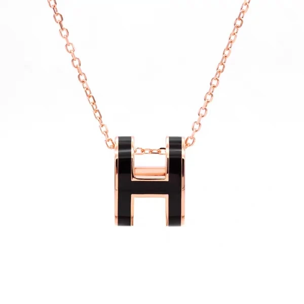 

high quality shell Necklace rose gold Zircon Crystal Necklace For Women Best Selling Round Pendants Necklaces Titanium steel