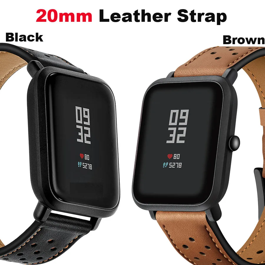 20 мм Браслет Для Xiaomi huami Amazfit Bip ремешок для часов Amazfit GTS браслет Amazfit GTR 42 мм ремешок для часов кожаный ремешок для часов
