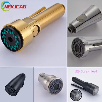 

Replacement Kitchen Faucet Spray Head LED Color Changing Kitchen Pull Out F