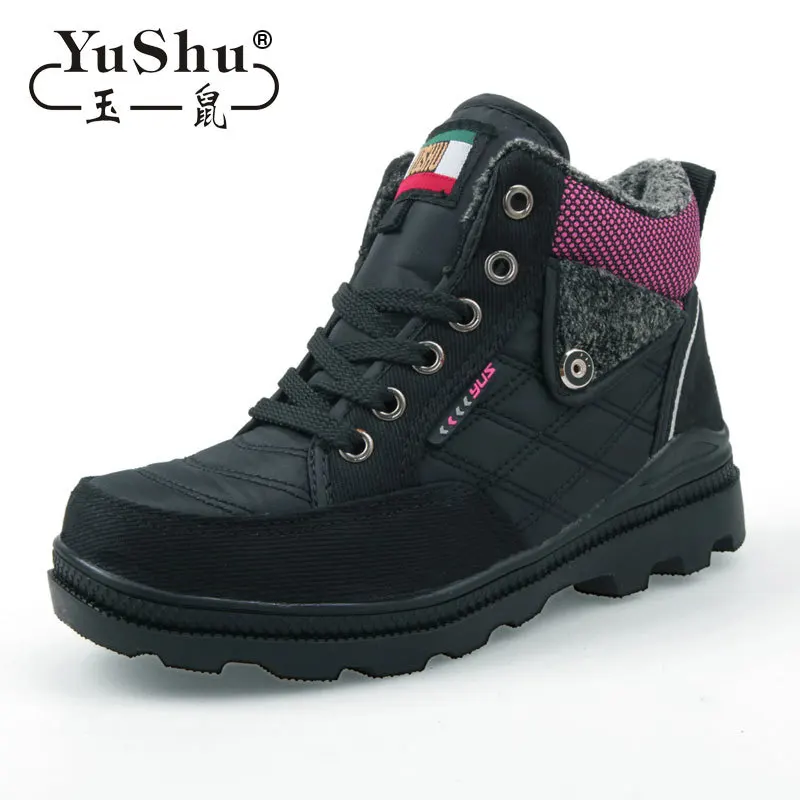 2016 New Woman Ankle font b Boots b font Winter Plush Snow font b Boots b